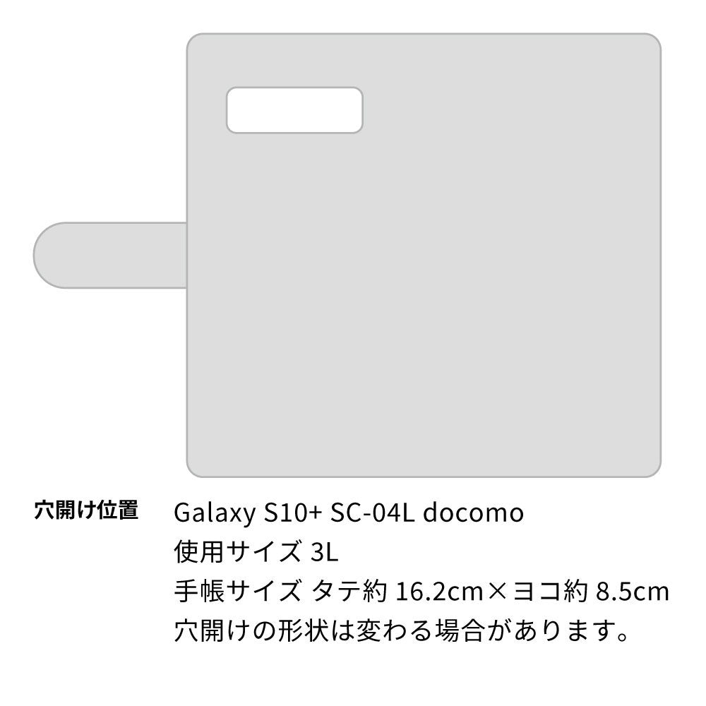 Galaxy S10+ SC-04L docomo スマホショルダー 【 手帳型 Simple 名入れ 長さ調整可能ストラップ付き 】 耐衝撃