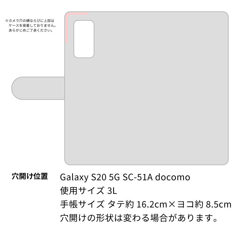 Galaxy S20 5G SC-51A docomo スマホショルダー 【 手帳型 Simple 名入れ 長さ調整可能ストラップ付き 】 耐衝撃