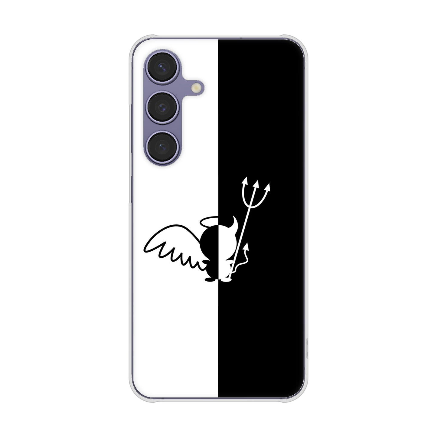 Galaxy S24 SC-51E docomo 高画質仕上げ 背面印刷 ハードケース 【027 ハーフデビット】