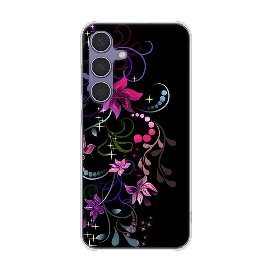 Galaxy S24 SC-51E docomo 高画質仕上げ 背面印刷 ハードケース 【263 闇に浮かぶ華】