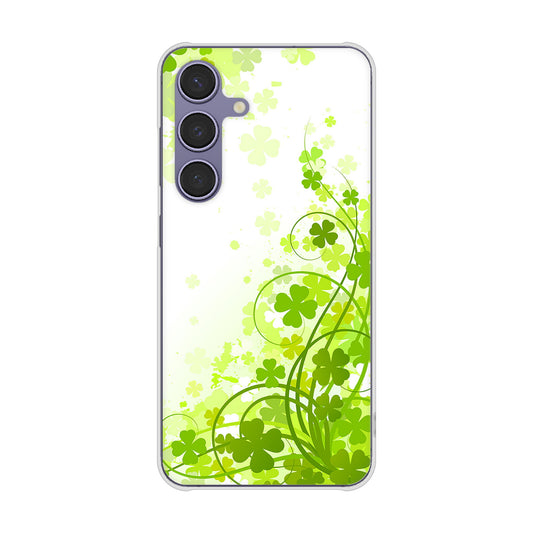 Galaxy S24 SC-51E docomo 高画質仕上げ 背面印刷 ハードケース 【565 四葉のクローバー】