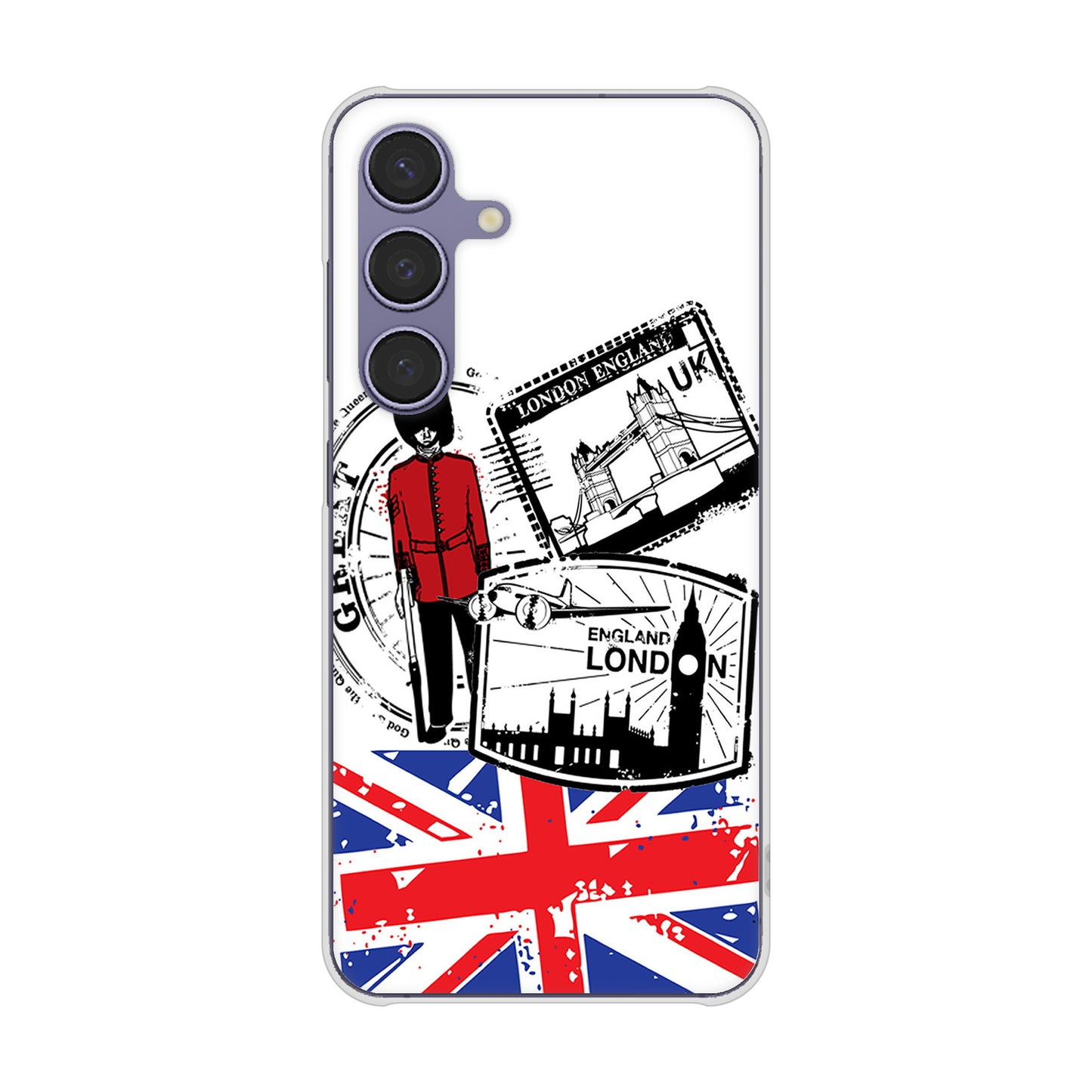 Galaxy S24 SC-51E docomo 高画質仕上げ 背面印刷 ハードケースイギリスの風景