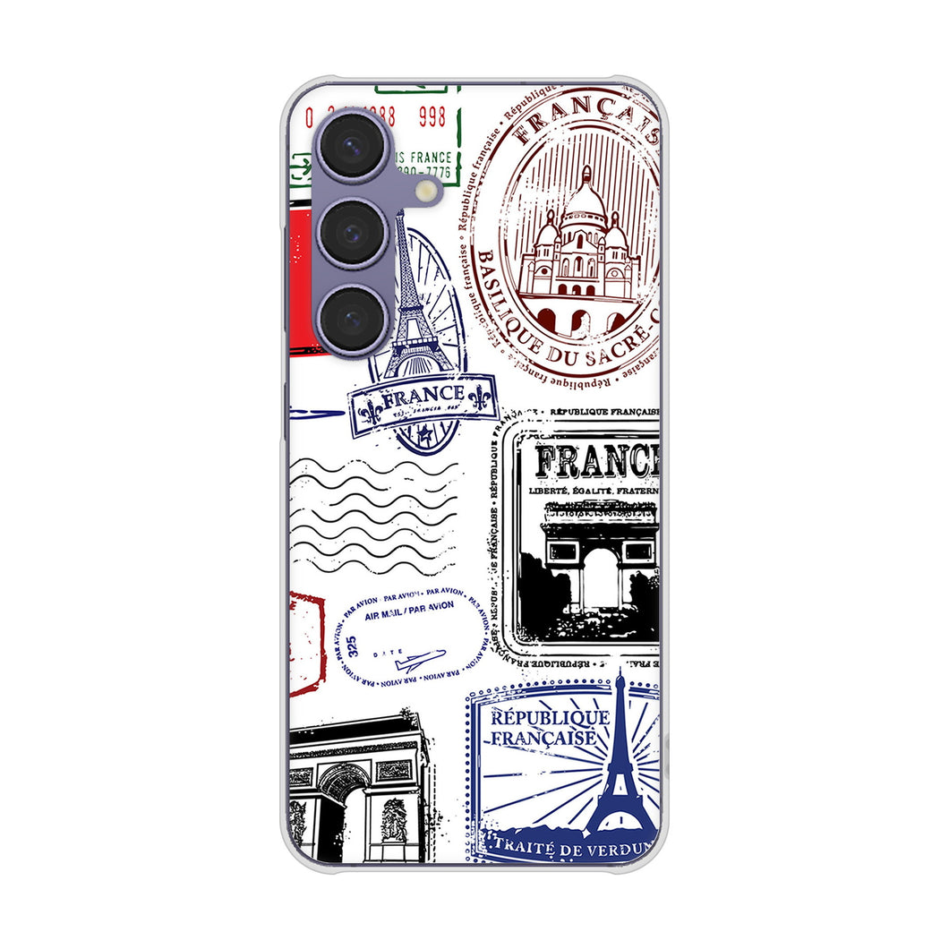 Galaxy S24 SC-51E docomo 高画質仕上げ 背面印刷 ハードケースLOVE フランス