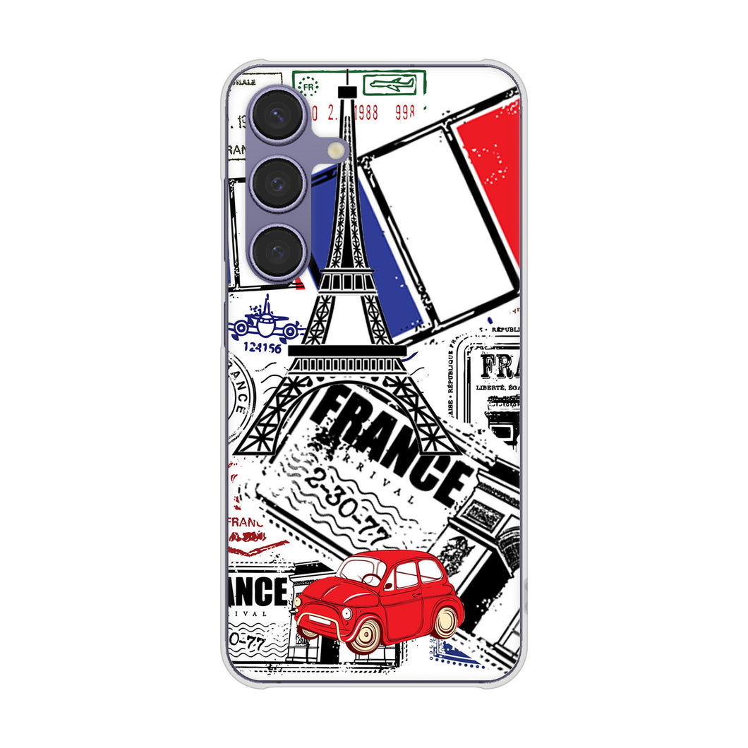 Galaxy S24 SC-51E docomo 高画質仕上げ 背面印刷 ハードケースLOVE フランス