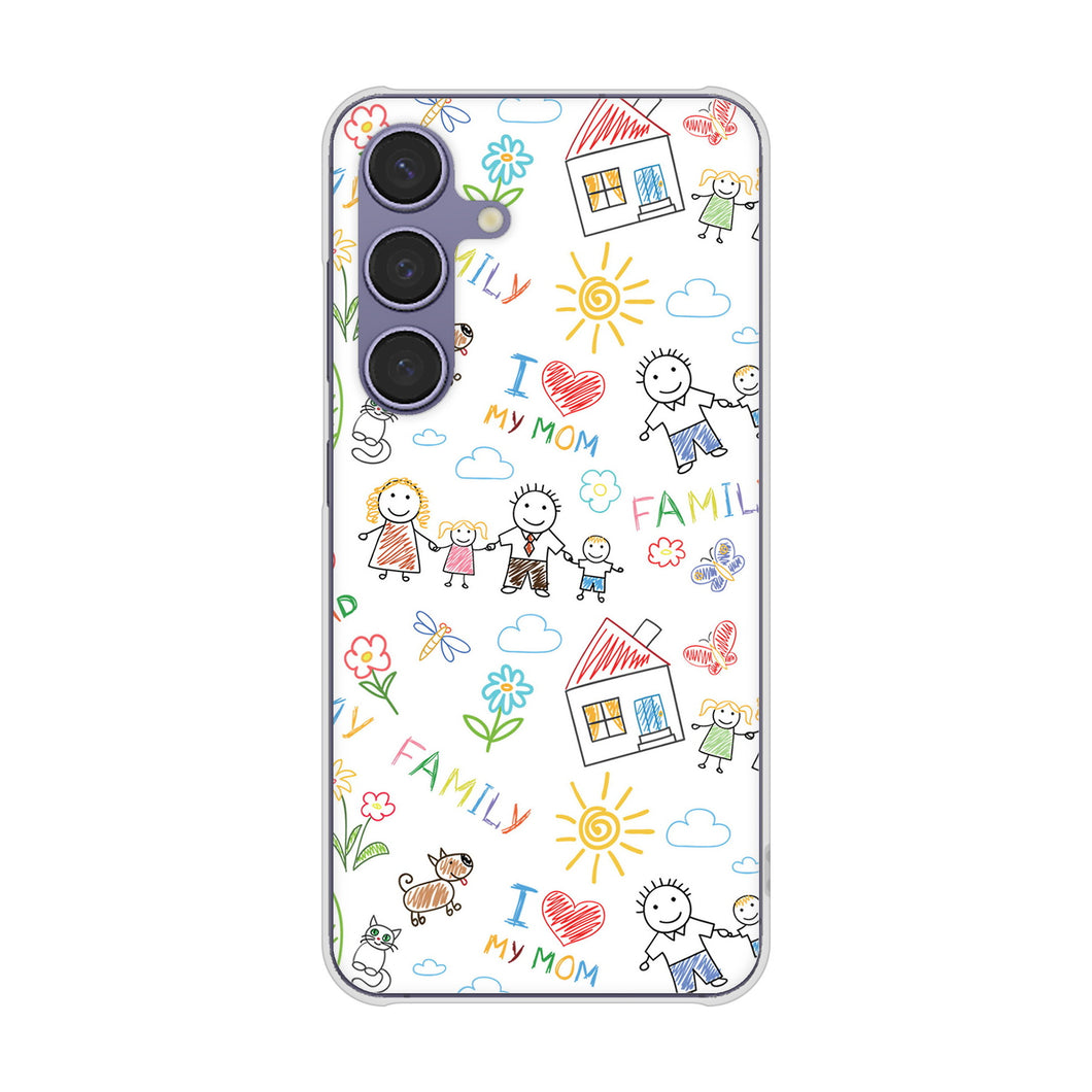 Galaxy S24 SC-51E docomo 高画質仕上げ 背面印刷 ハードケースカップル&ファミリー