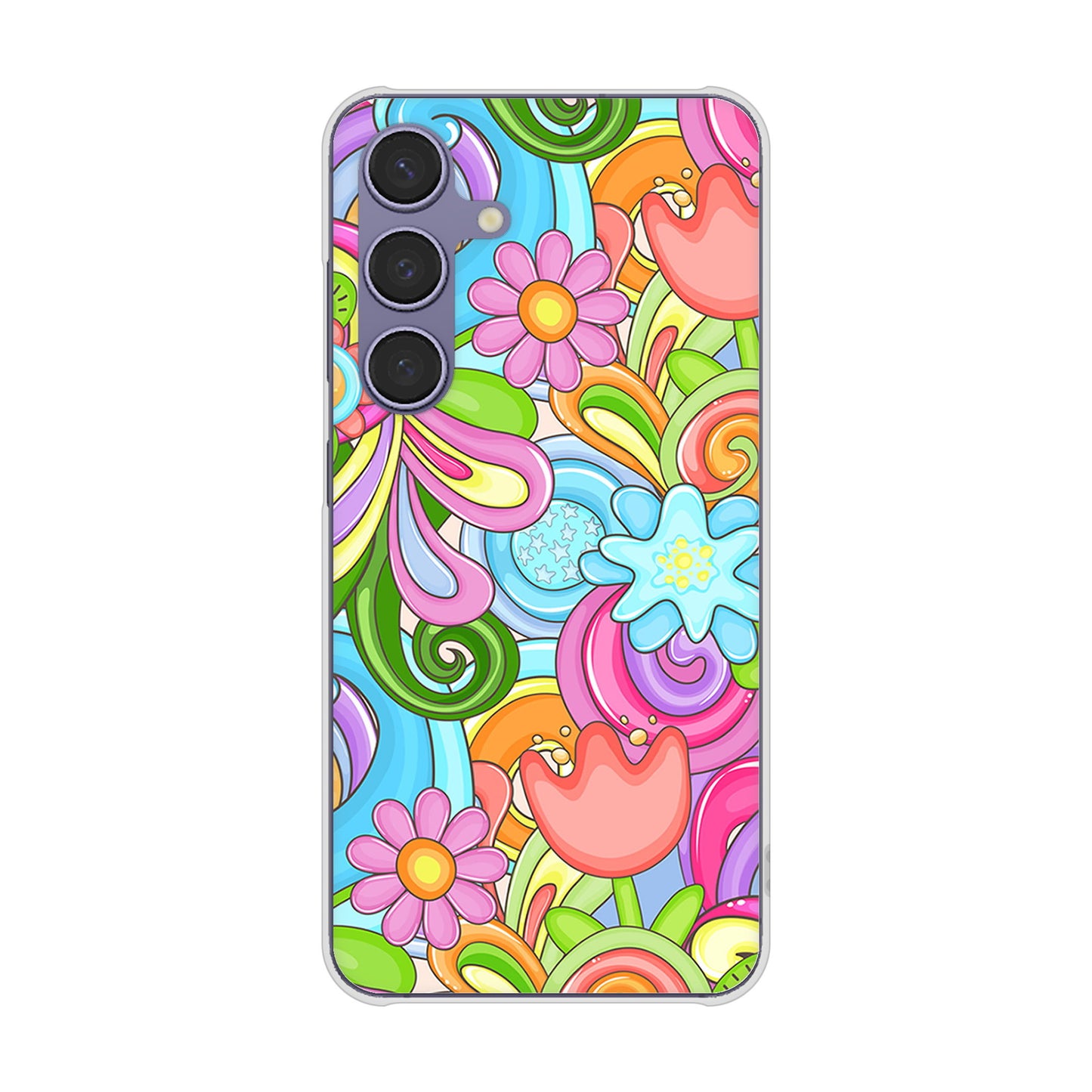 Galaxy S24 SC-51E docomo 高画質仕上げ 背面印刷 ハードケース 【713 ミラクルフラワー】