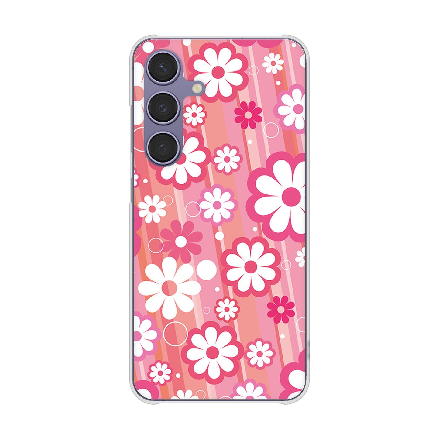 Galaxy S24 SC-51E docomo 高画質仕上げ 背面印刷 ハードケース 【751 マーガレット(ピンク系)】