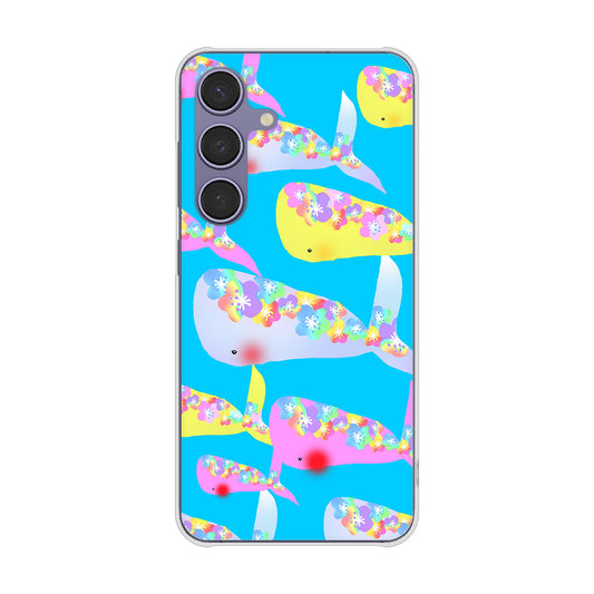 Galaxy S24 SC-51E docomo 高画質仕上げ 背面印刷 ハードケース 【1045 くじらの仲間】