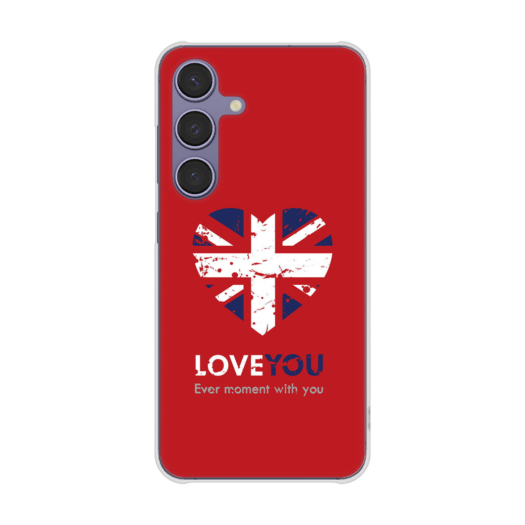 Galaxy S24 SC-51E docomo 高画質仕上げ 背面印刷 ハードケースユニオンジャックハート