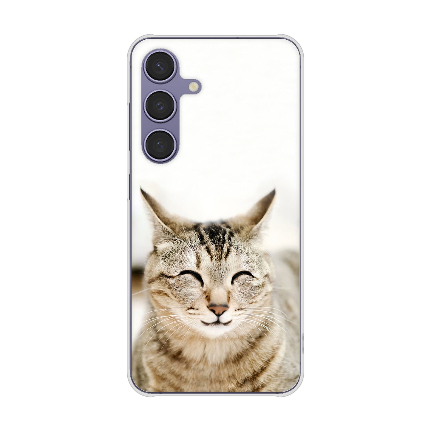 Galaxy S24 SC-51E docomo 高画質仕上げ 背面印刷 ハードケース 【VA801 笑福ねこ】