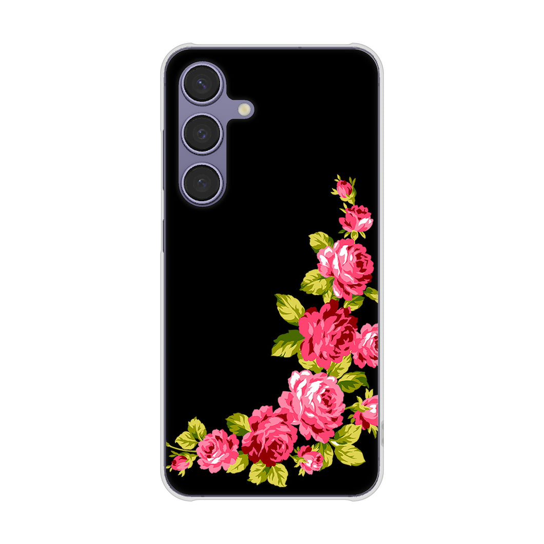 Galaxy S24 SC-51E docomo 高画質仕上げ 背面印刷 ハードケースロマンチックなバラ