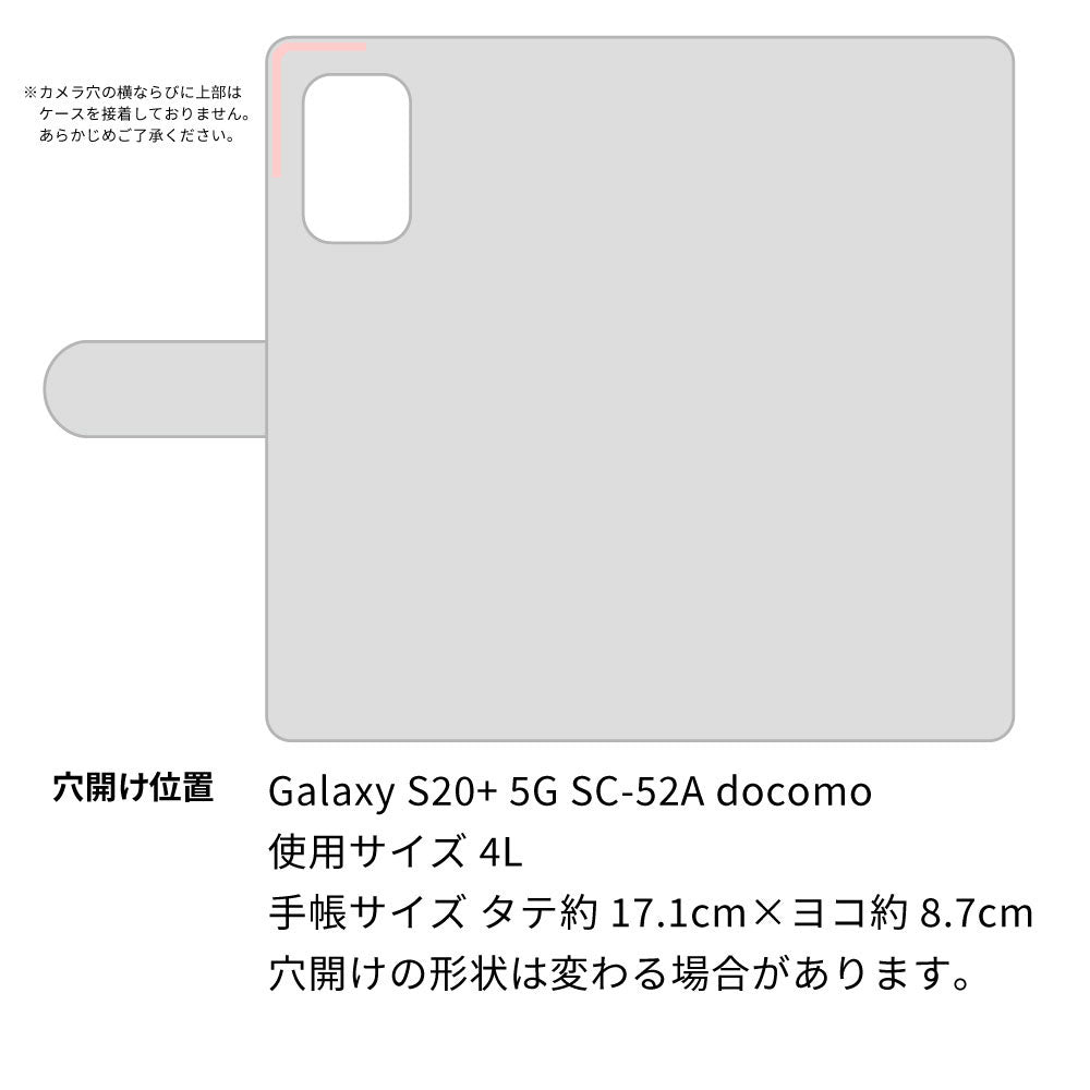 Galaxy S20+ 5G SC-52A docomo スマホショルダー 【 手帳型 Simple 名入れ 長さ調整可能ストラップ付き 】 耐衝撃