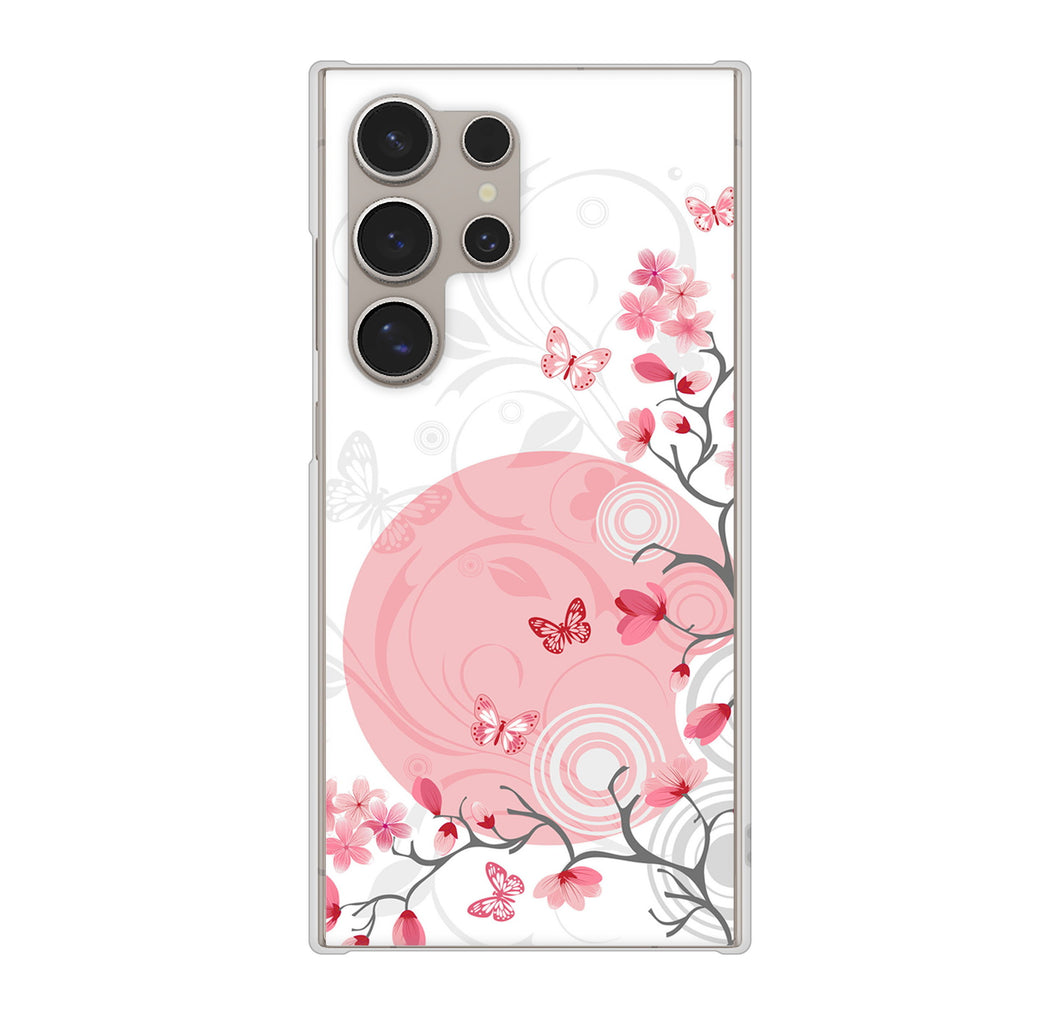 Galaxy S24 Ultra SC-52E docomo 高画質仕上げ 背面印刷 ハードケースバタフライ