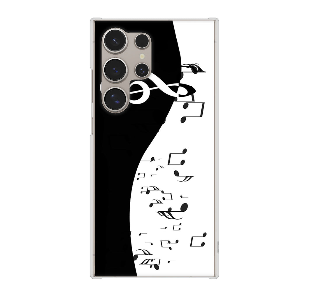 Galaxy S24 Ultra SC-52E docomo 高画質仕上げ 背面印刷 ハードケース音符