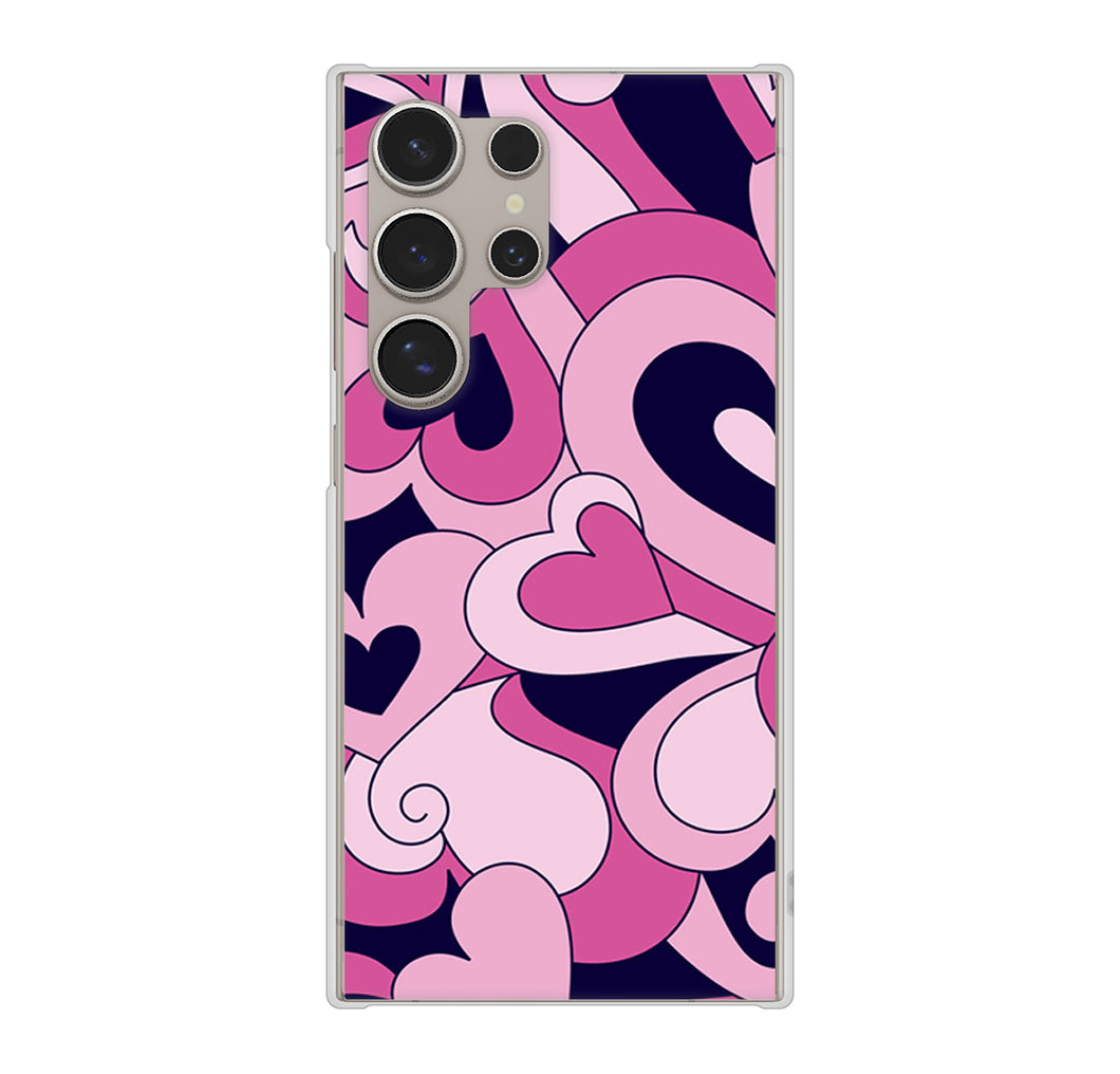 Galaxy S24 Ultra SC-52E docomo 高画質仕上げ 背面印刷 ハードケースプリティハート