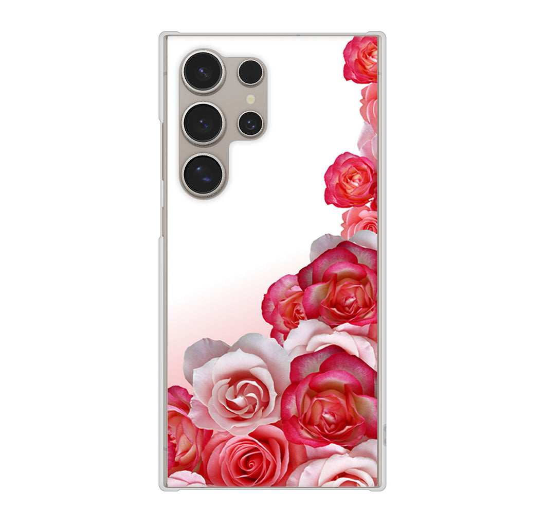 Galaxy S24 Ultra SC-52E docomo 高画質仕上げ 背面印刷 ハードケースロマンチックなバラ