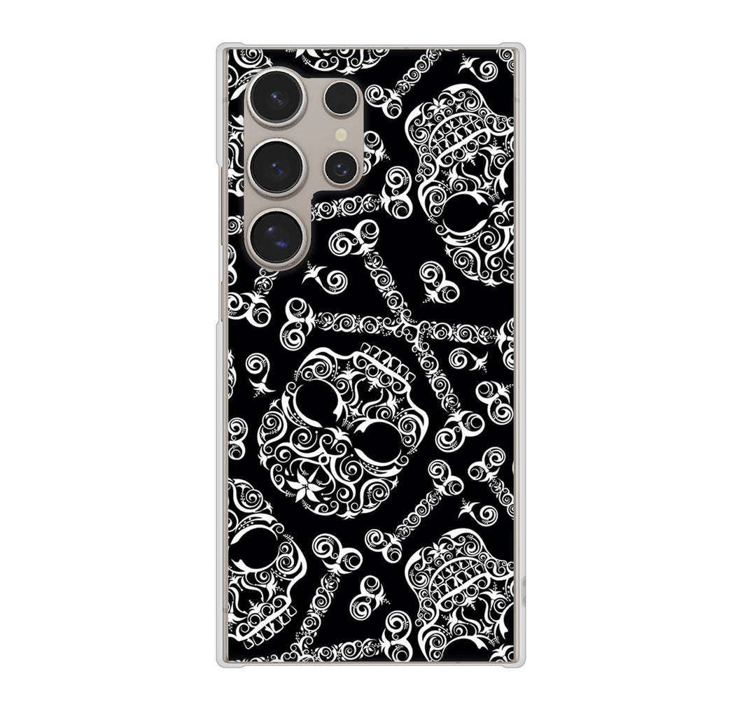 Galaxy S24 Ultra SC-52E docomo 高画質仕上げ 背面印刷 ハードケース 【363 ドクロの刺青】