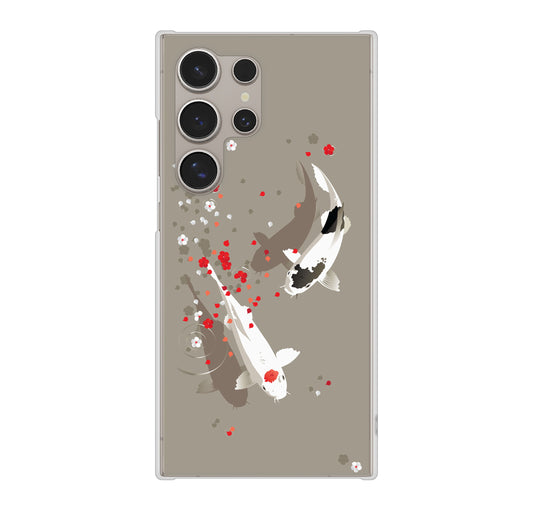 Galaxy S24 Ultra SC-52E docomo 高画質仕上げ 背面印刷 ハードケース 【367 よりそう鯉】