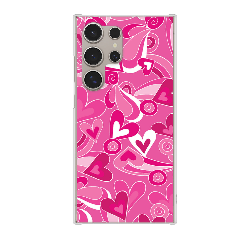 Galaxy S24 Ultra SC-52E docomo 高画質仕上げ 背面印刷 ハードケースプリティハート