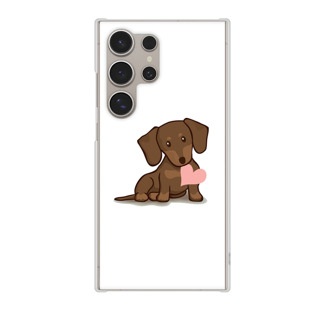 Galaxy S24 Ultra SC-52E docomo 高画質仕上げ 背面印刷 ハードケース 【394 I love ダックス】