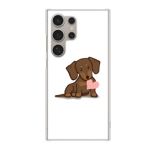 Galaxy S24 Ultra SC-52E docomo 高画質仕上げ 背面印刷 ハードケース 【394 I love ダックス】