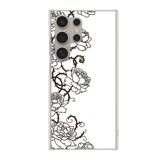 Galaxy S24 Ultra SC-52E docomo 高画質仕上げ 背面印刷 ハードケース 【467 イバラ】