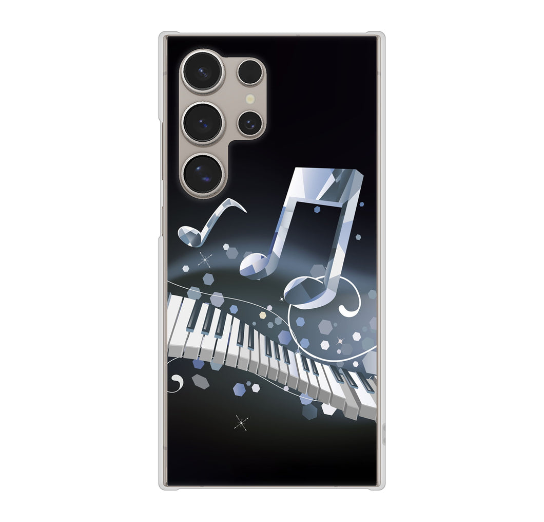 Galaxy S24 Ultra SC-52E docomo 高画質仕上げ 背面印刷 ハードケース音符