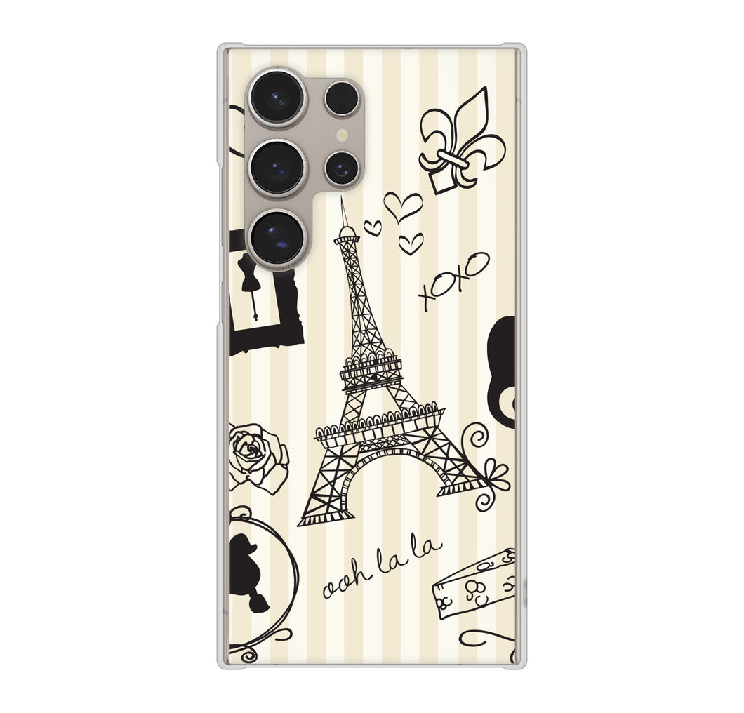 Galaxy S24 Ultra SC-52E docomo 高画質仕上げ 背面印刷 ハードケースLOVE フランス