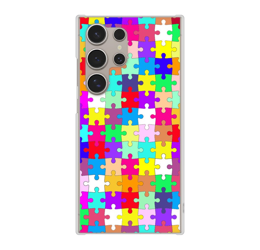 Galaxy S24 Ultra SC-52E docomo 高画質仕上げ 背面印刷 ハードケース 【727 カラフルパズル】