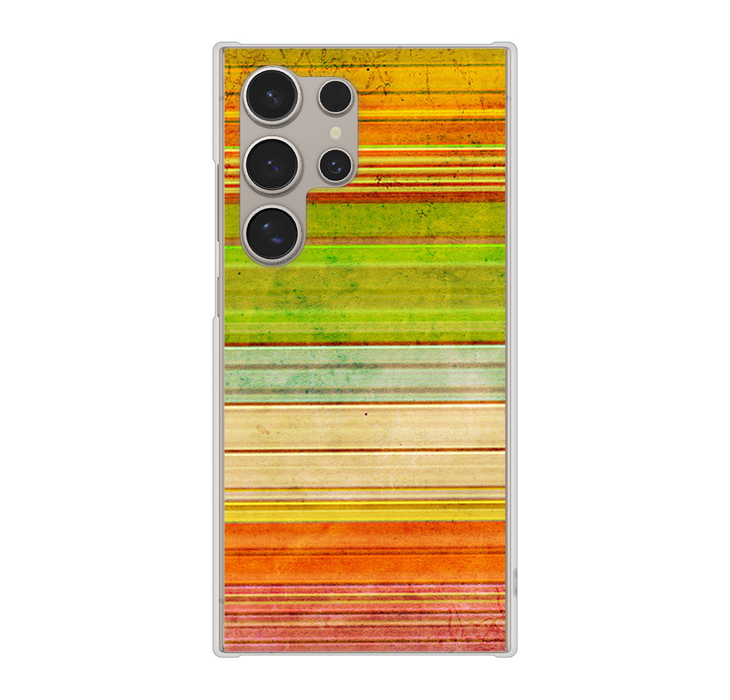 Galaxy S24 Ultra SC-52E docomo 高画質仕上げ 背面印刷 ハードケース 【1324 ビンテージボーダー(色彩)】