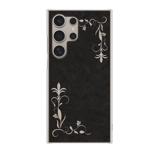 Galaxy S24 Ultra SC-52E docomo 高画質仕上げ 背面印刷 ハードケース 【EK825 レザー風グラスフレーム】