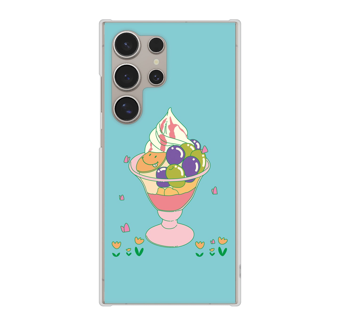 Galaxy S24 Ultra SC-52E docomo 高画質仕上げ 背面印刷 ハードケーススイーツイラスト