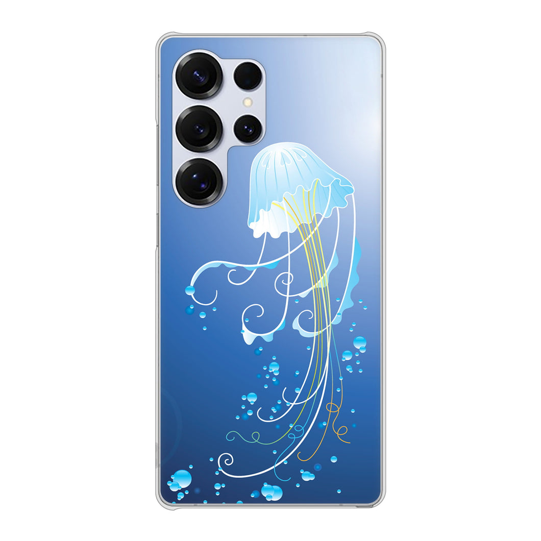 Galaxy S25 Ultra SC-52F docomo 高画質仕上げ 背面印刷 ハードケース 【362 ジェリーフィシュ】