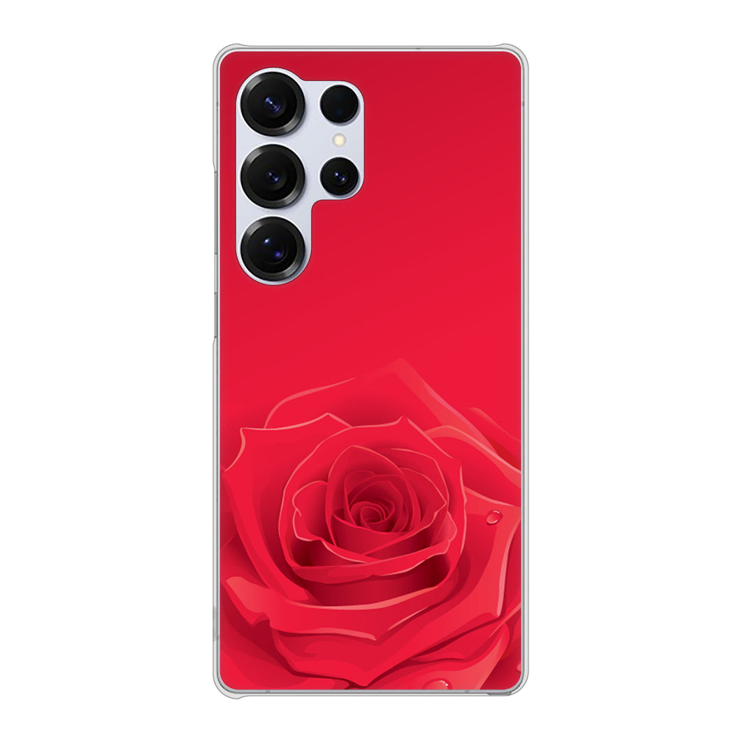 Galaxy S25 Ultra SC-52F docomo 高画質仕上げ 背面印刷 ハードケースバラ