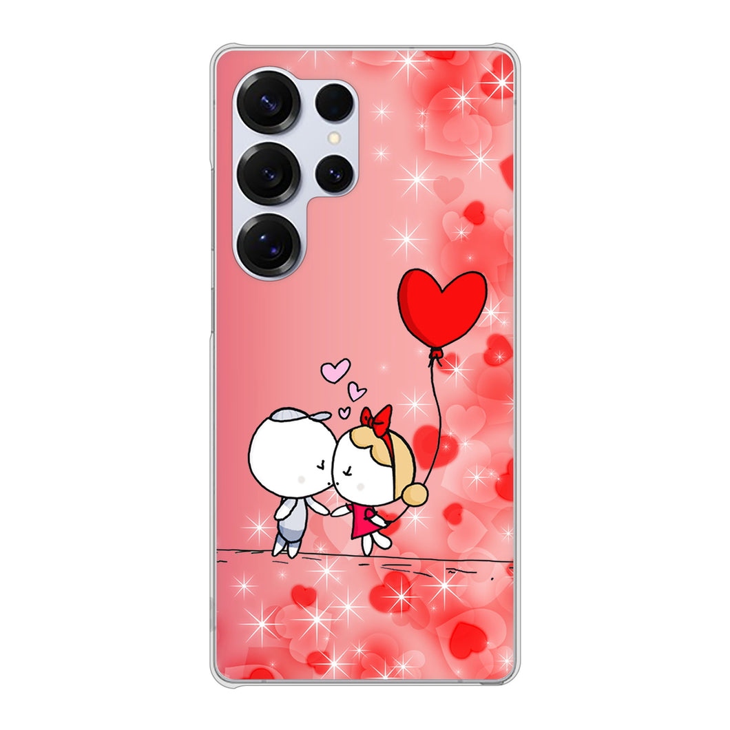 Galaxy S25 Ultra SC-52F docomo 高画質仕上げ 背面印刷 ハードケースカップル