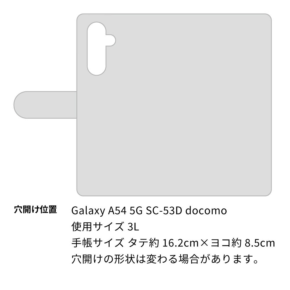 Galaxy A54 5G SC-53D docomo スマホショルダー 【 手帳型 Simple 名入れ 長さ調整可能ストラップ付き 】 耐衝撃
