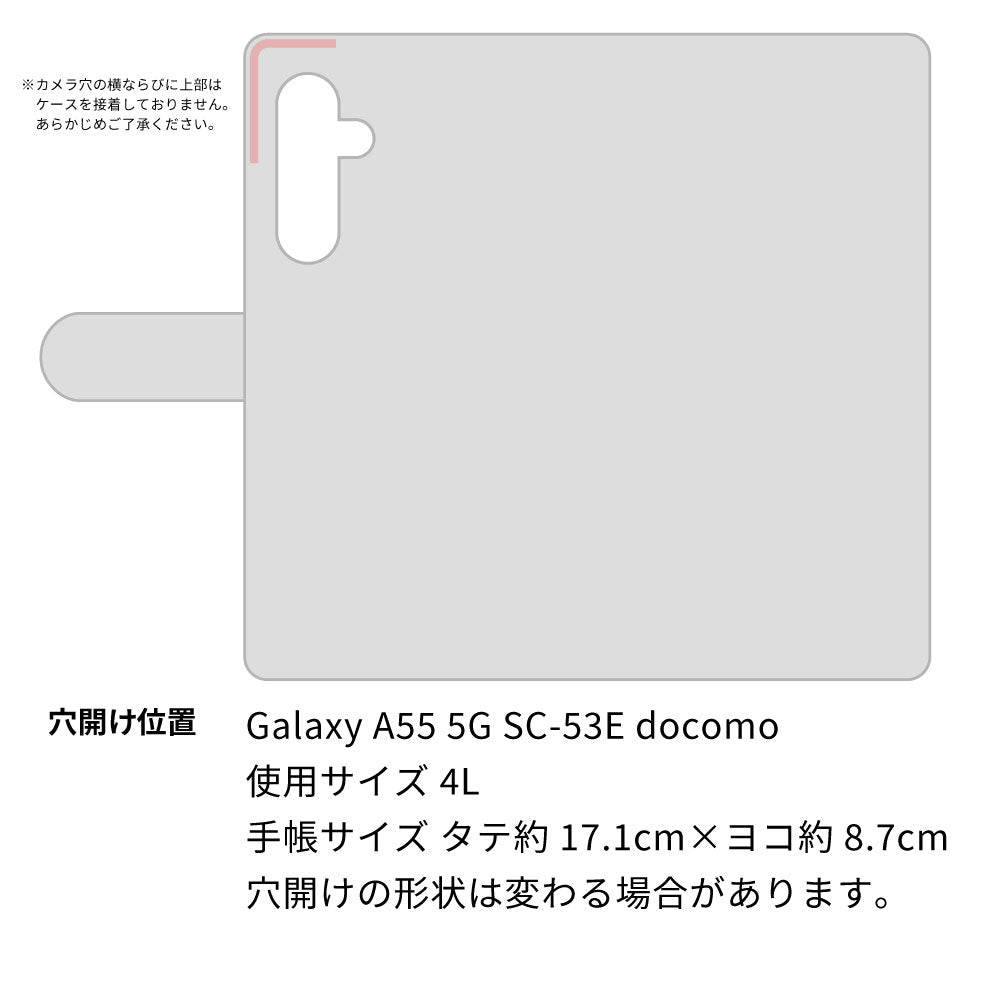 Galaxy A55 5G SC-53E docomo スマホショルダー 【 手帳型 Simple 名入れ 長さ調整可能ストラップ付き 】 耐衝撃