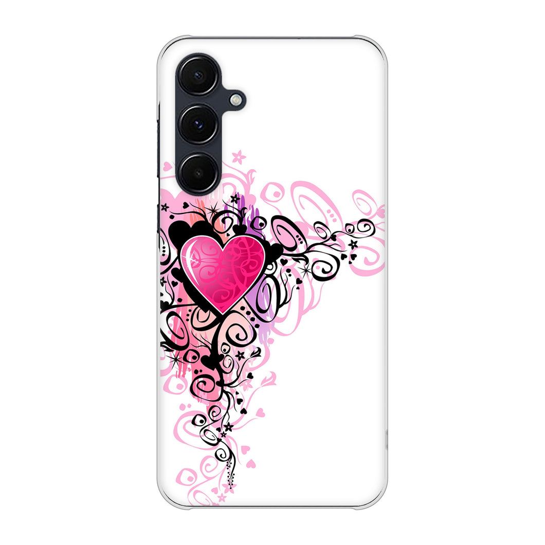 Galaxy A55 5G SC-53E docomo 高画質仕上げ 背面印刷 ハードケースきらめきハート