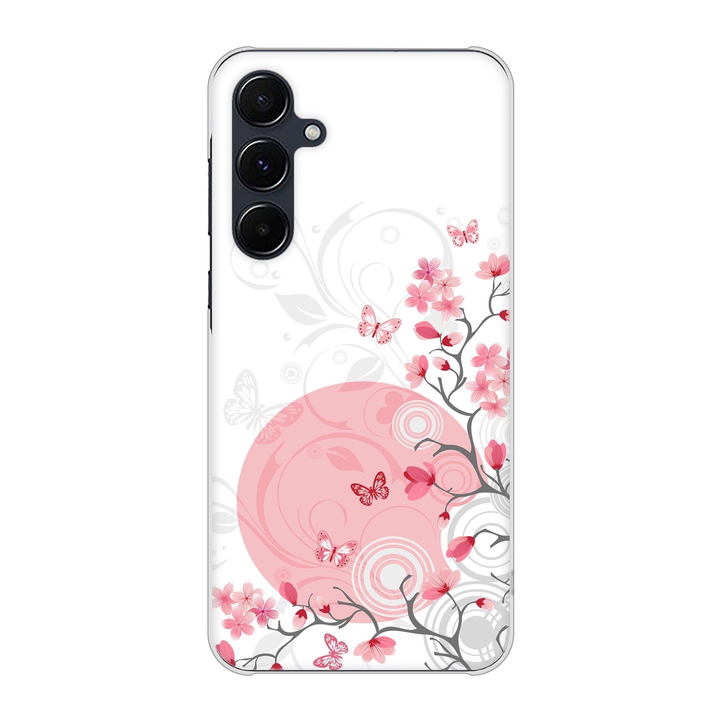 Galaxy A55 5G SC-53E docomo 高画質仕上げ 背面印刷 ハードケースバタフライ