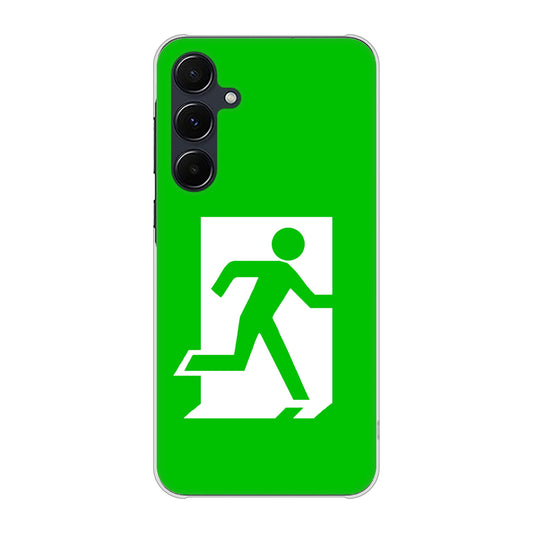 Galaxy A55 5G SC-53E docomo 高画質仕上げ 背面印刷 ハードケース 【163 非常口】