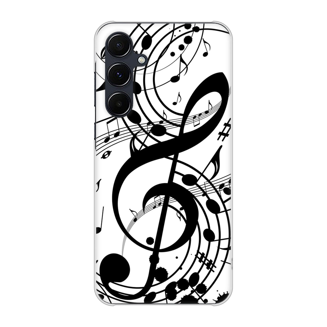 Galaxy A55 5G SC-53E docomo 高画質仕上げ 背面印刷 ハードケース音符