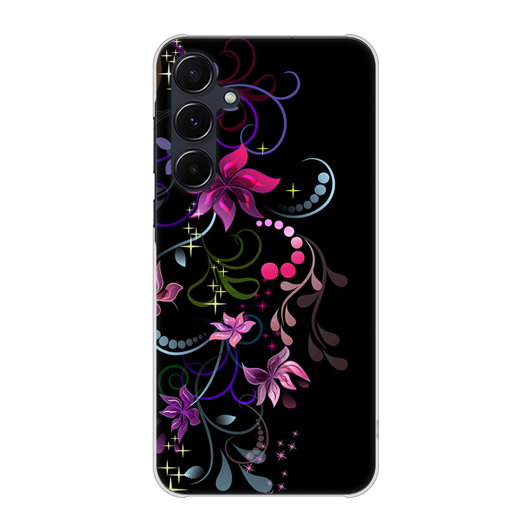 Galaxy A55 5G SC-53E docomo 高画質仕上げ 背面印刷 ハードケース 【263 闇に浮かぶ華】