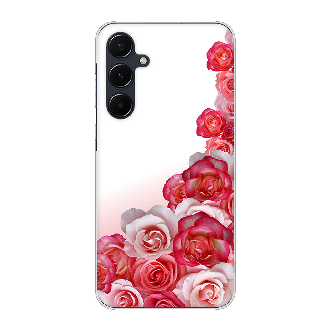 Galaxy A55 5G SC-53E docomo 高画質仕上げ 背面印刷 ハードケースロマンチックなバラ