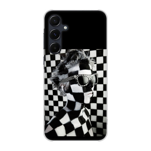 Galaxy A55 5G SC-53E docomo 高画質仕上げ 背面印刷 ハードケース 【357 bk&wh】