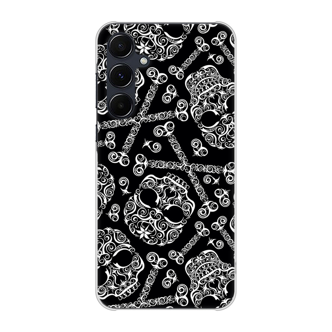 Galaxy A55 5G SC-53E docomo 高画質仕上げ 背面印刷 ハードケース 【363 ドクロの刺青】