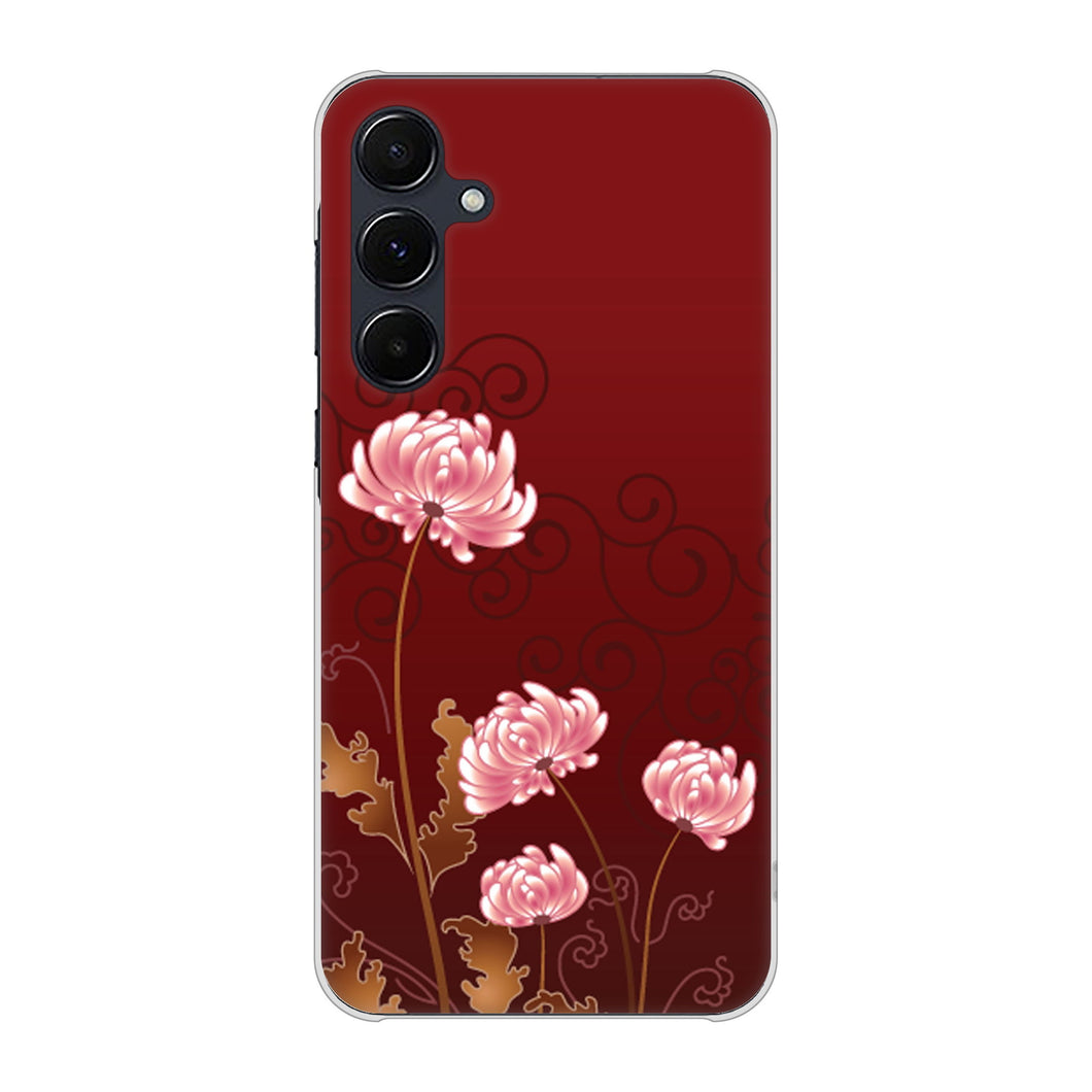 Galaxy A55 5G SC-53E docomo 高画質仕上げ 背面印刷 ハードケース 【375 優美な菊】