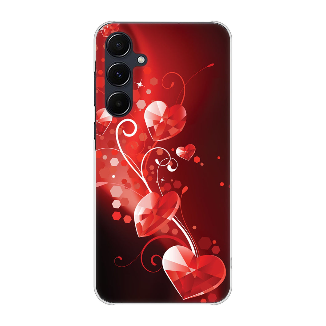 Galaxy A55 5G SC-53E docomo 高画質仕上げ 背面印刷 ハードケースきらめきハート