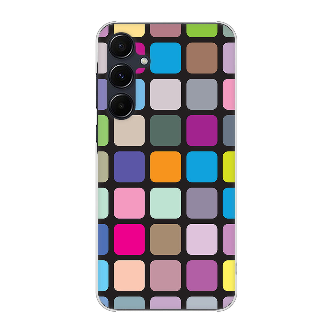 Galaxy A55 5G SC-53E docomo 高画質仕上げ 背面印刷 ハードケース 【509 カラースクエア】