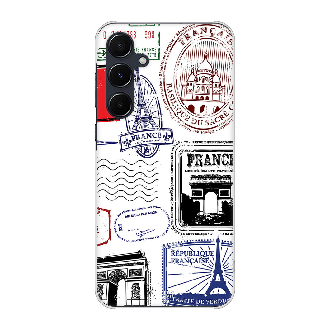 Galaxy A55 5G SC-53E docomo 高画質仕上げ 背面印刷 ハードケースLOVE フランス