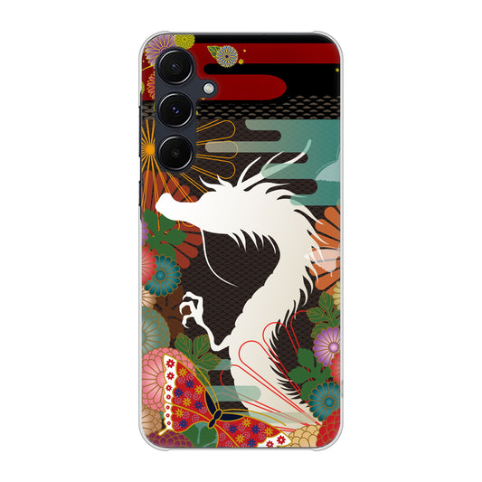 Galaxy A55 5G SC-53E docomo 高画質仕上げ 背面印刷 ハードケース 【635 白龍】